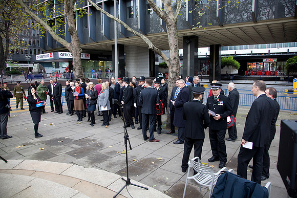 London Euston Remembrance Service Photograph 011