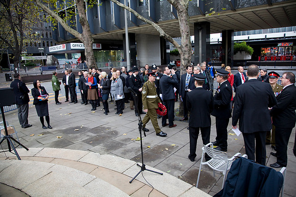 London Euston Remembrance Service Photograph 012