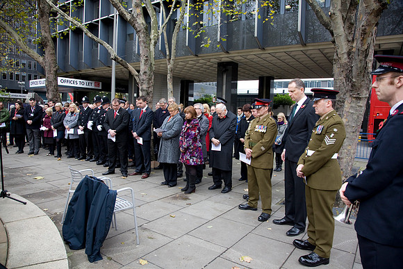 London Euston Remembrance Service Photograph 021