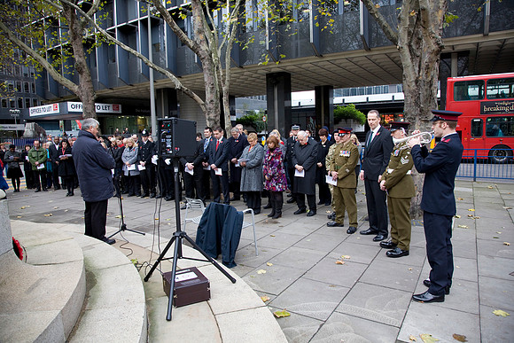 London Euston Remembrance Service Photograph 022