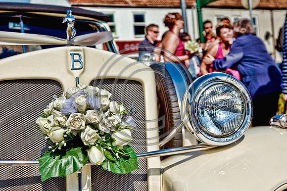 HDR Sketch Wedding Car - Photographer Bristol and Leicestershire