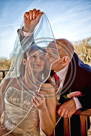 HDR Sketch Bride and Groom Wedding at Cadbury House Near Bristol - Photographer Bristol and Leicestershire