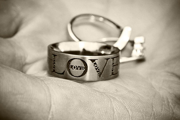 Photograph of the Wedding Rings