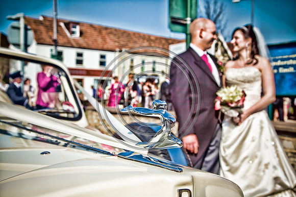 HDR Sketch: Bride and Groom Photographed Near Bristol - Photographer Bristol and Leicestershire