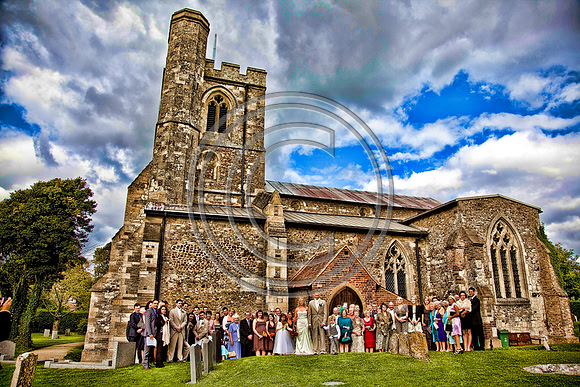 HDR Sketch Church of England Wedding Near Luton - Photographer Bristol and Leicestershire